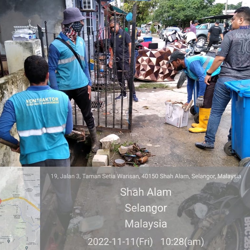 KDEB Waste Management - PEMBERSIHAN BANJIR KILAT - KAWASAN SHAH ALAM